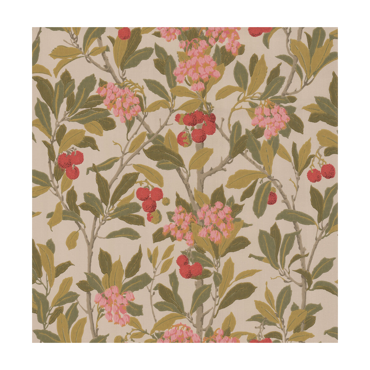 Strawberry Tree-Pink & Linen