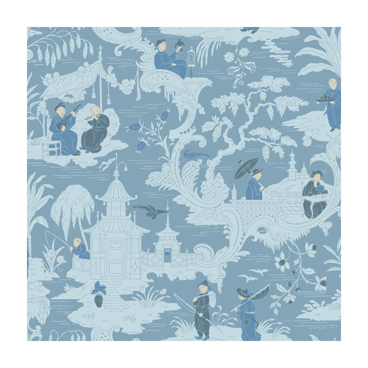 Chinese Toile-Blue