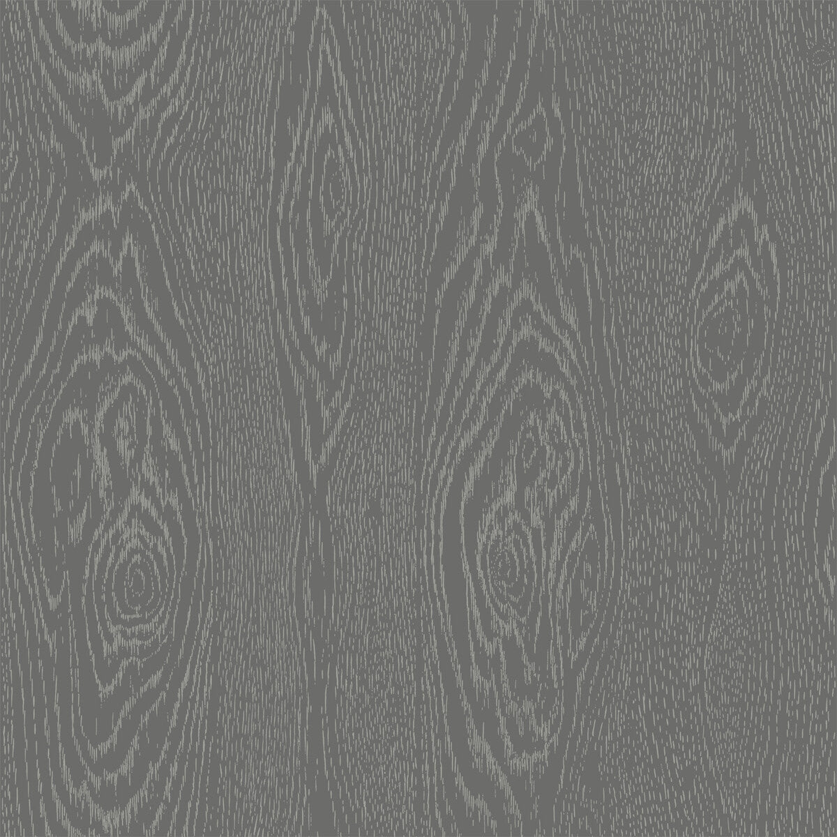 Wood Grain-Black And Silver