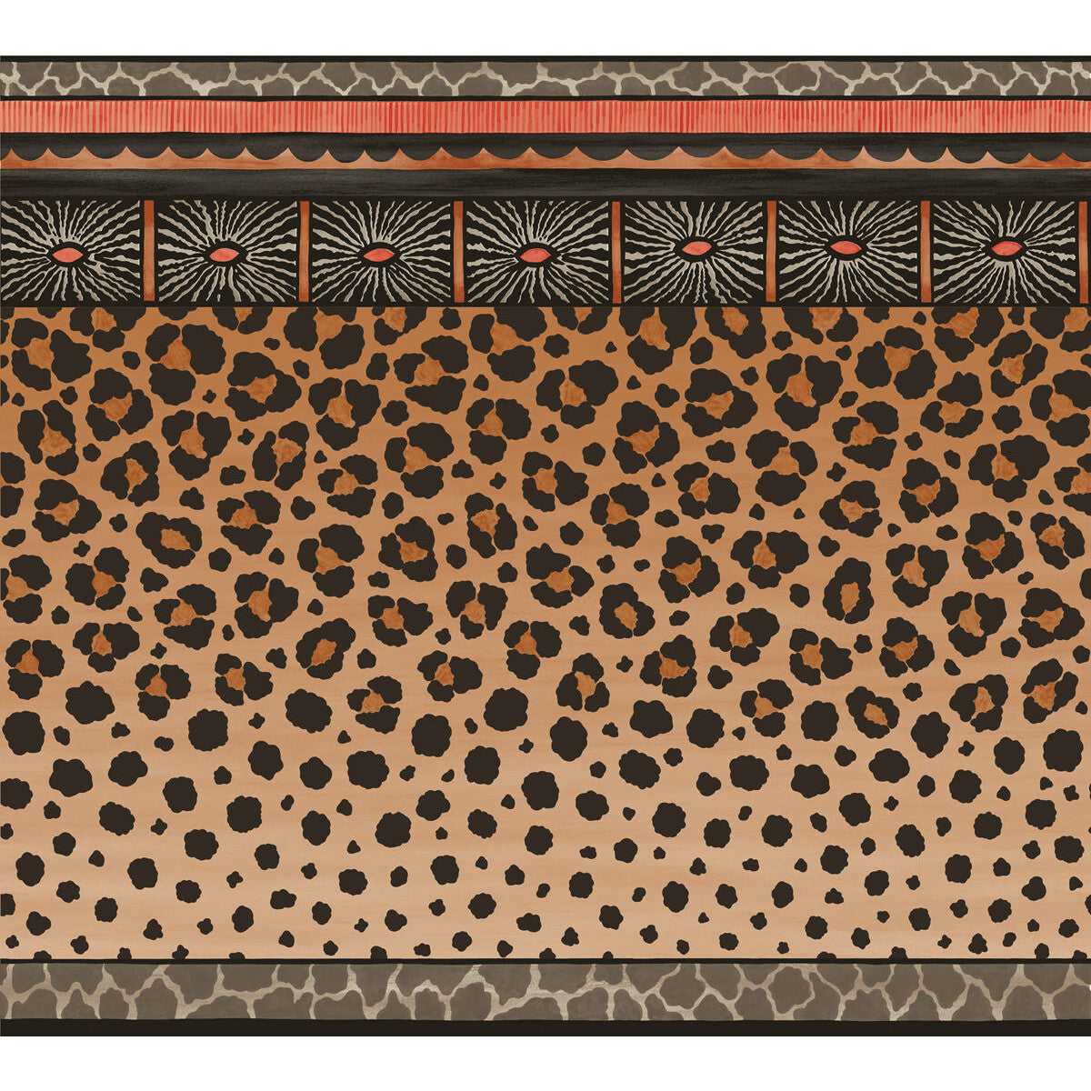 Zulu Border-Red & Brown