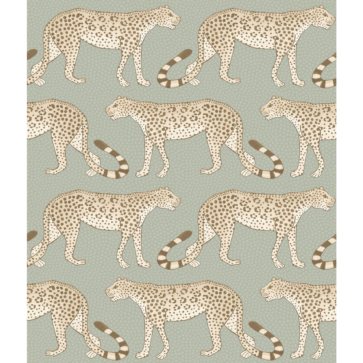 Leopard Walk-Olive & White