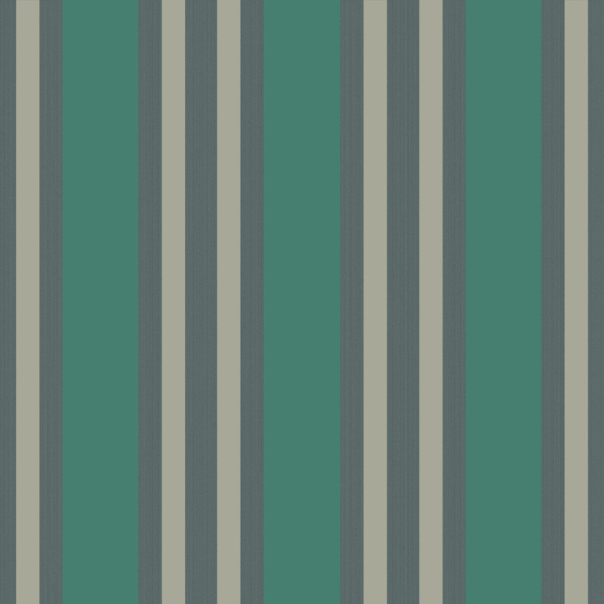 Polo Stripe-Teal/Gilver