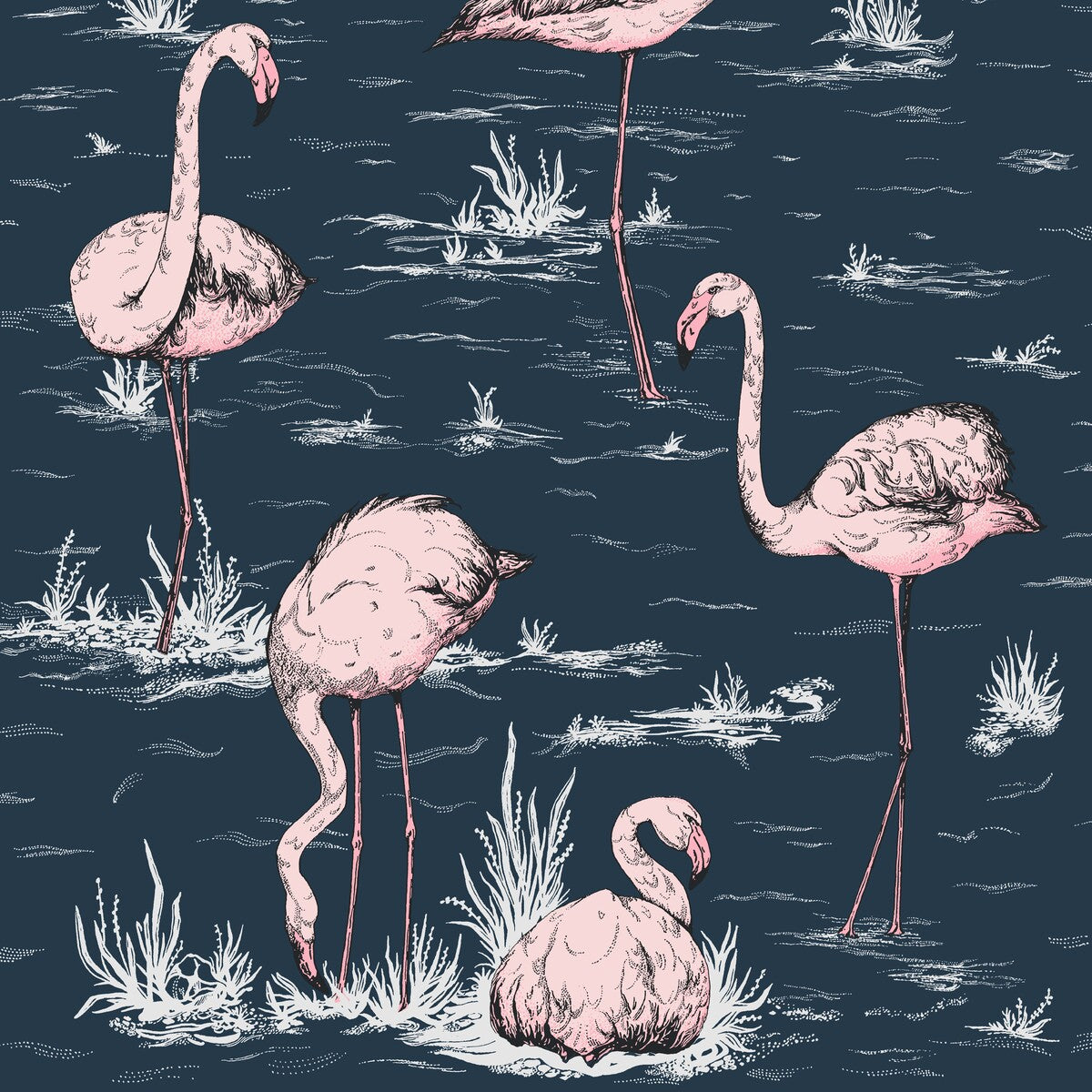 Flamingos-Ink/Plaster Pink