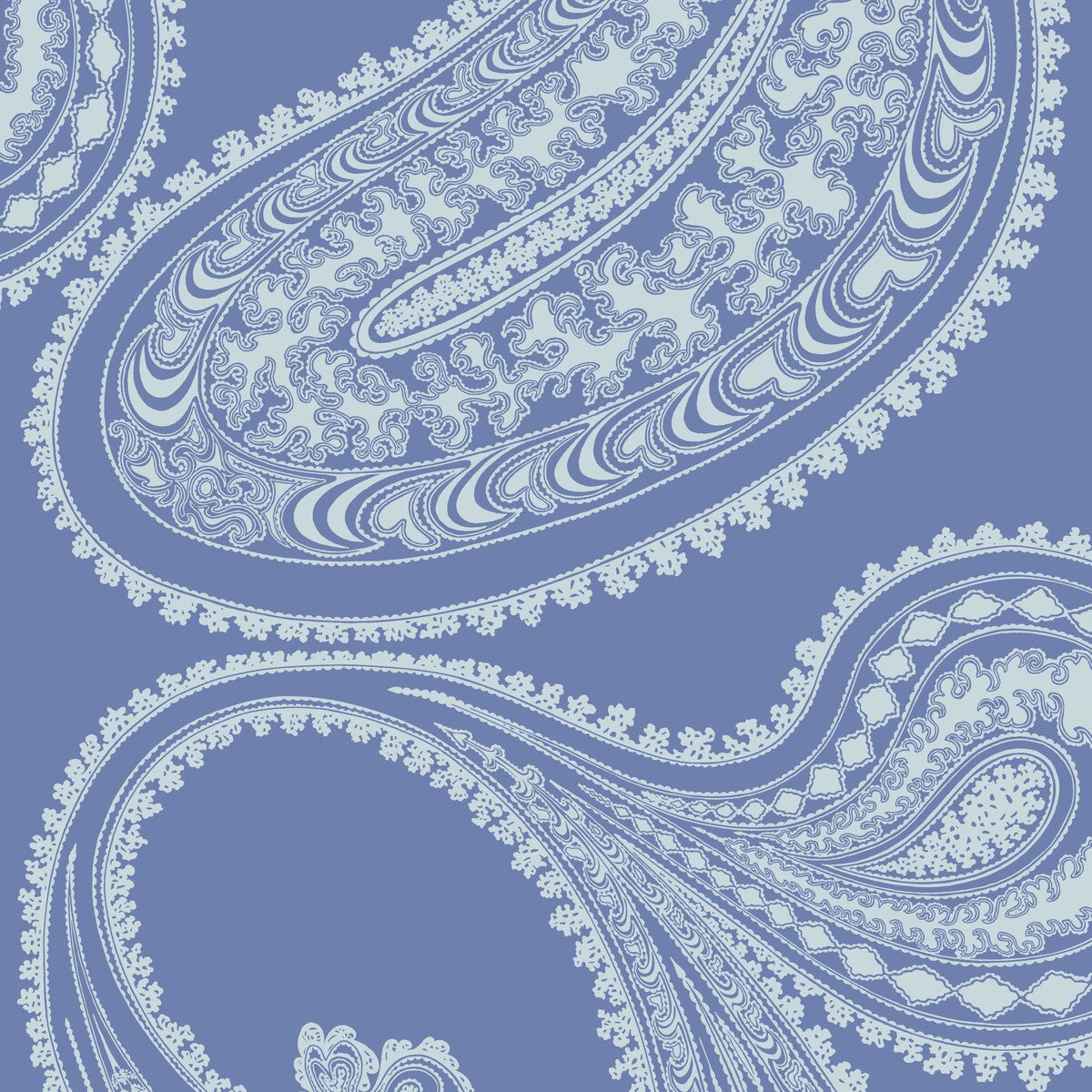 Rajapur Flock-Blue/White