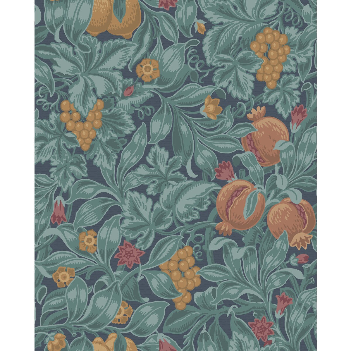 Vines Of Pomona-Oran/Teal