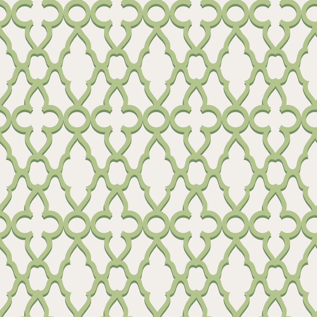 Treillage-Leaf Green/Chlk