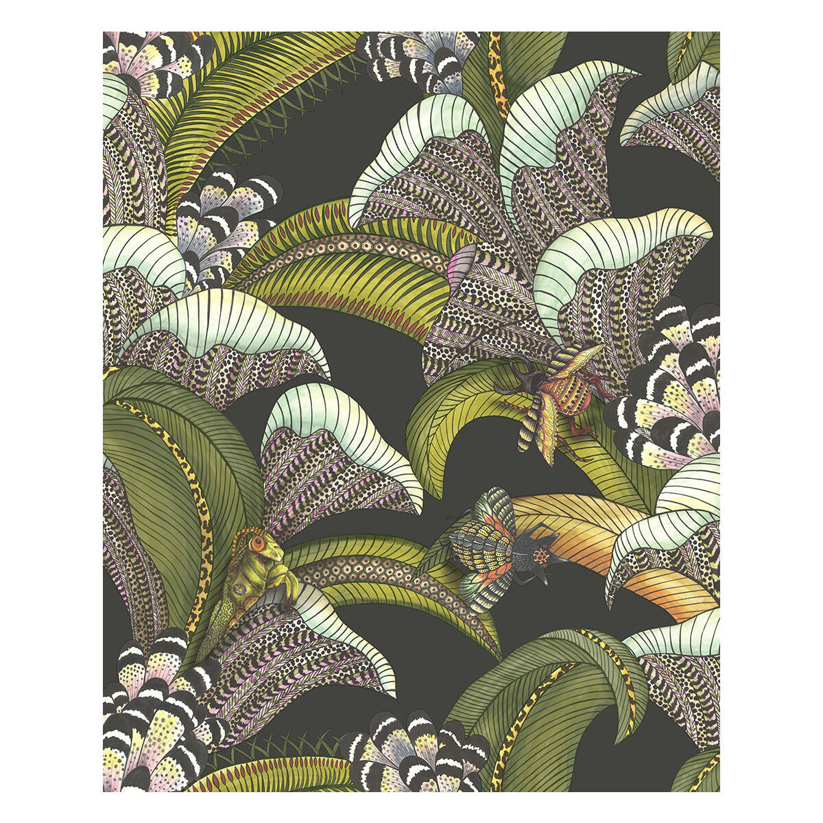 Hoopoe Leaves-Olive Black
