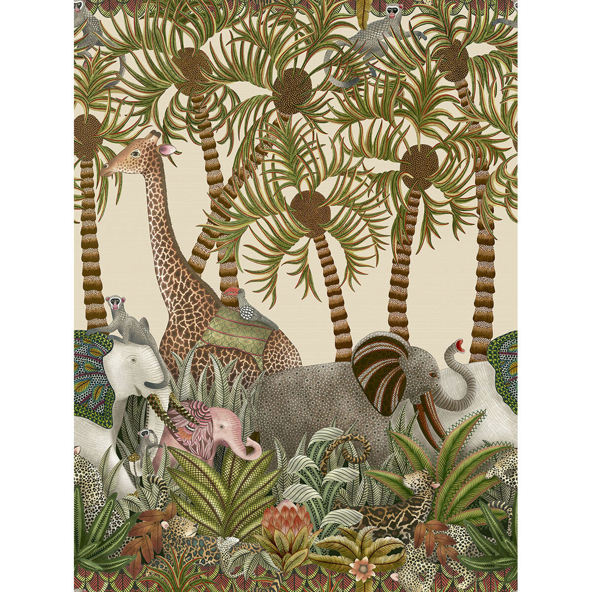 Letaba March Grasscloth-Spgrn&Gngr/Crm