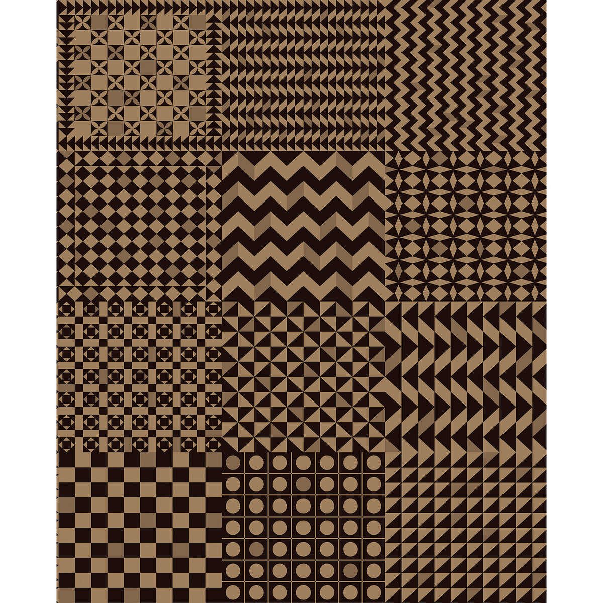 Geometrico-Black & Gold