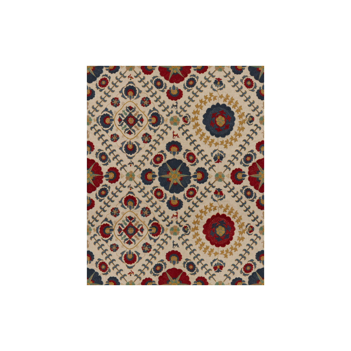 Ayla Trellis-Indigo/Red