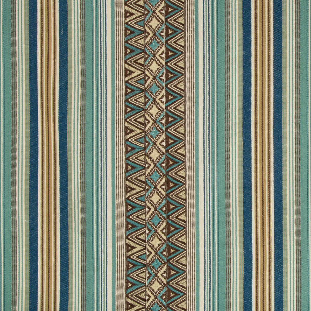 Dallol Stripe-Teal/Brown