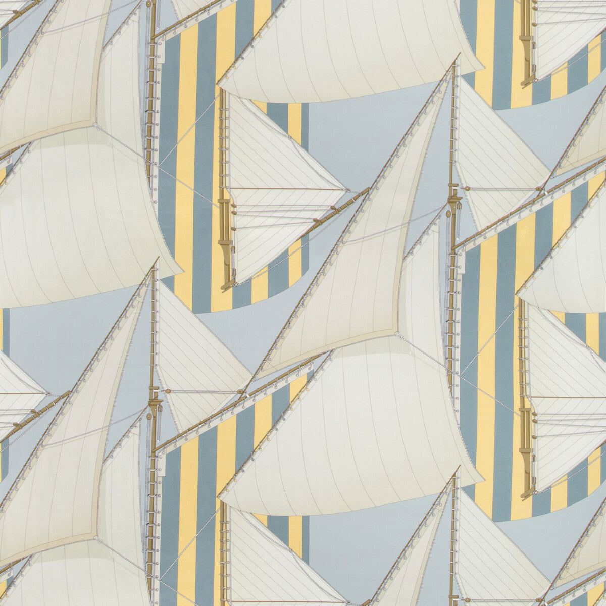 St Tropez Print-Blue/Yellow