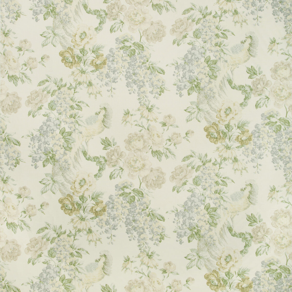 Montecito Floral-Sky/Green