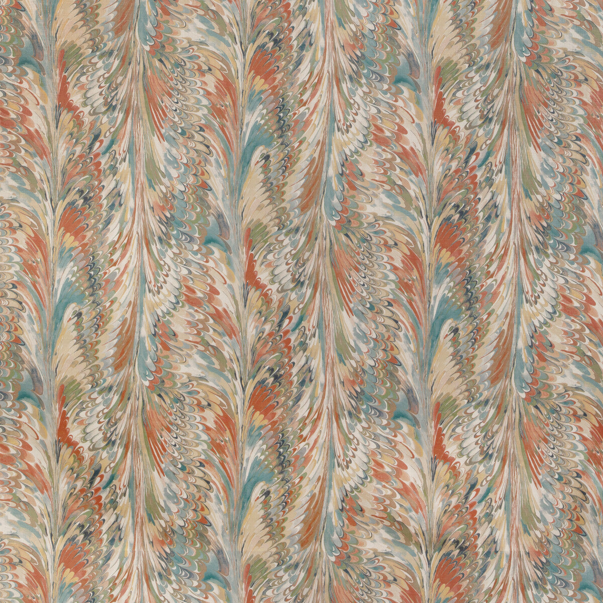 Taplow Print-Clay/Blue