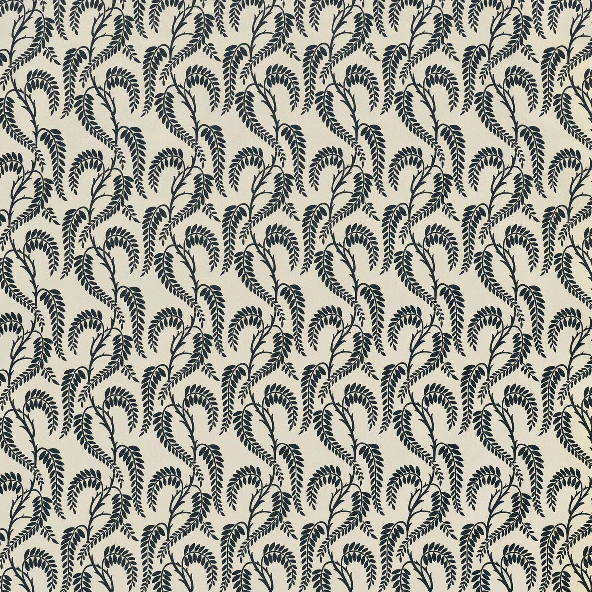 Wisteria-Navy On White