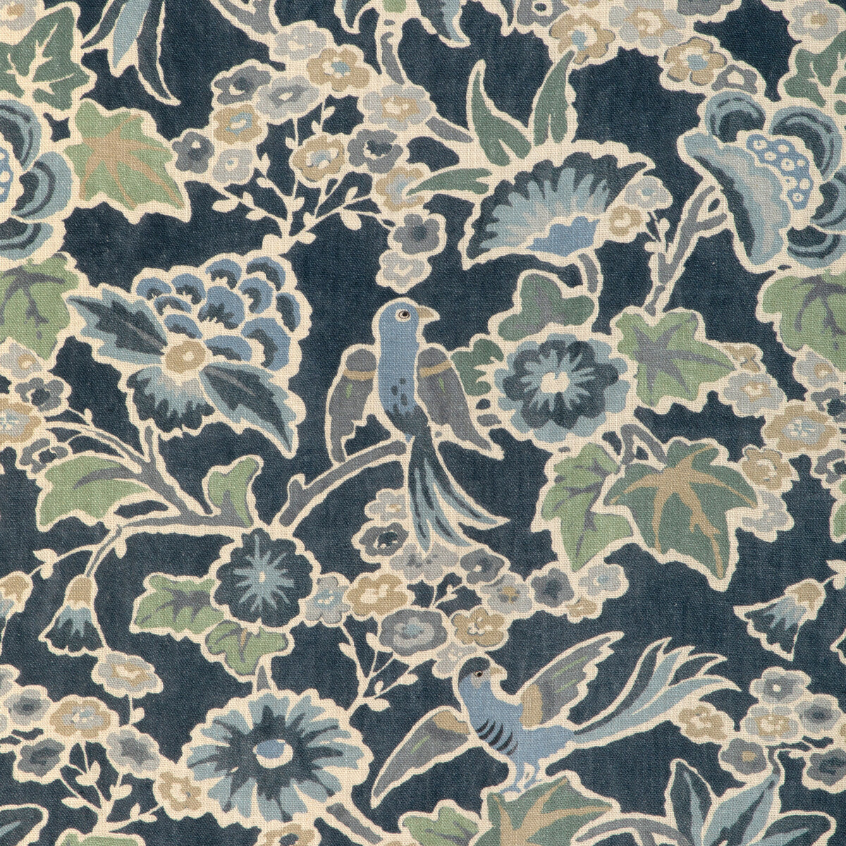 Posy Print-Denim/Slate