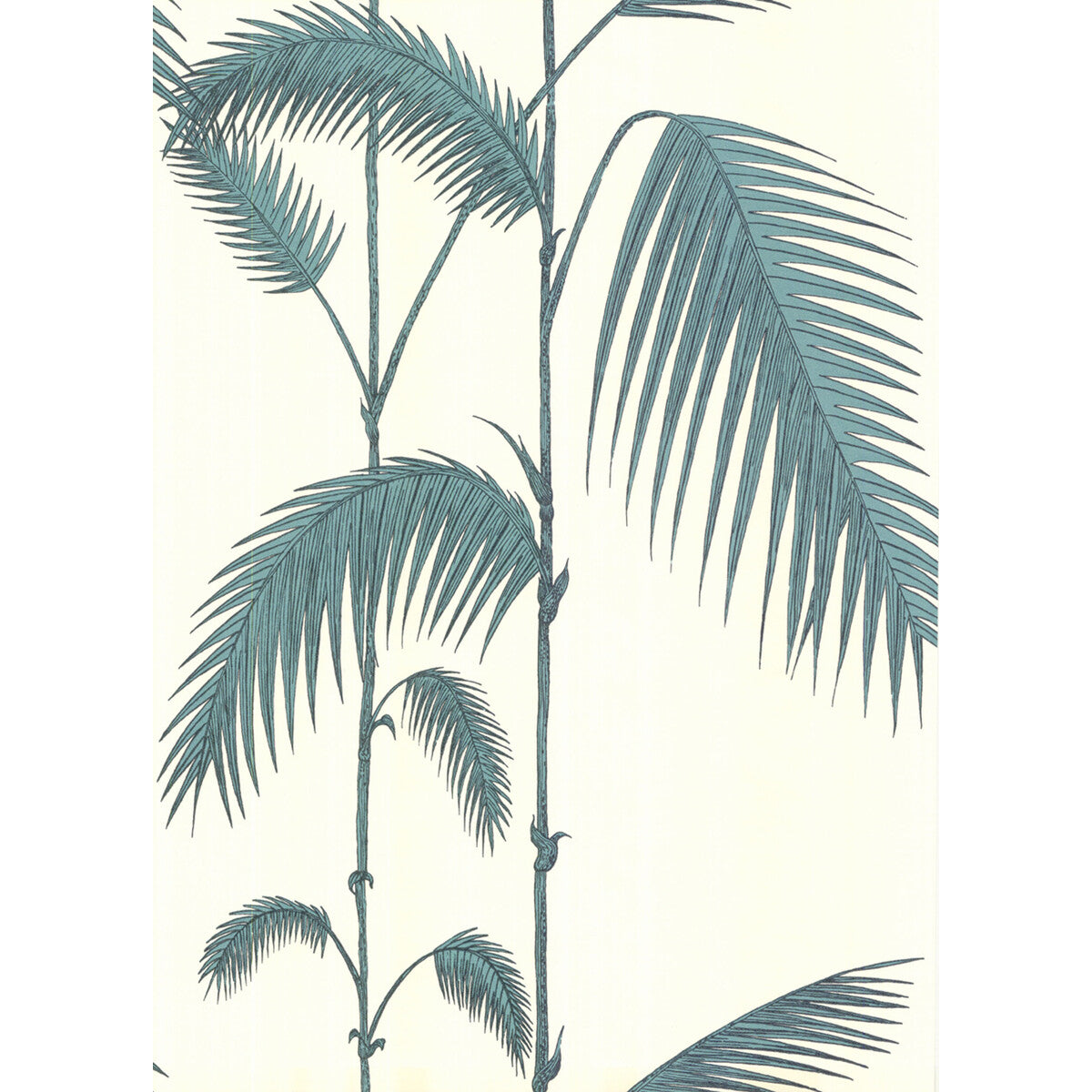 Palm Leaves-White/G