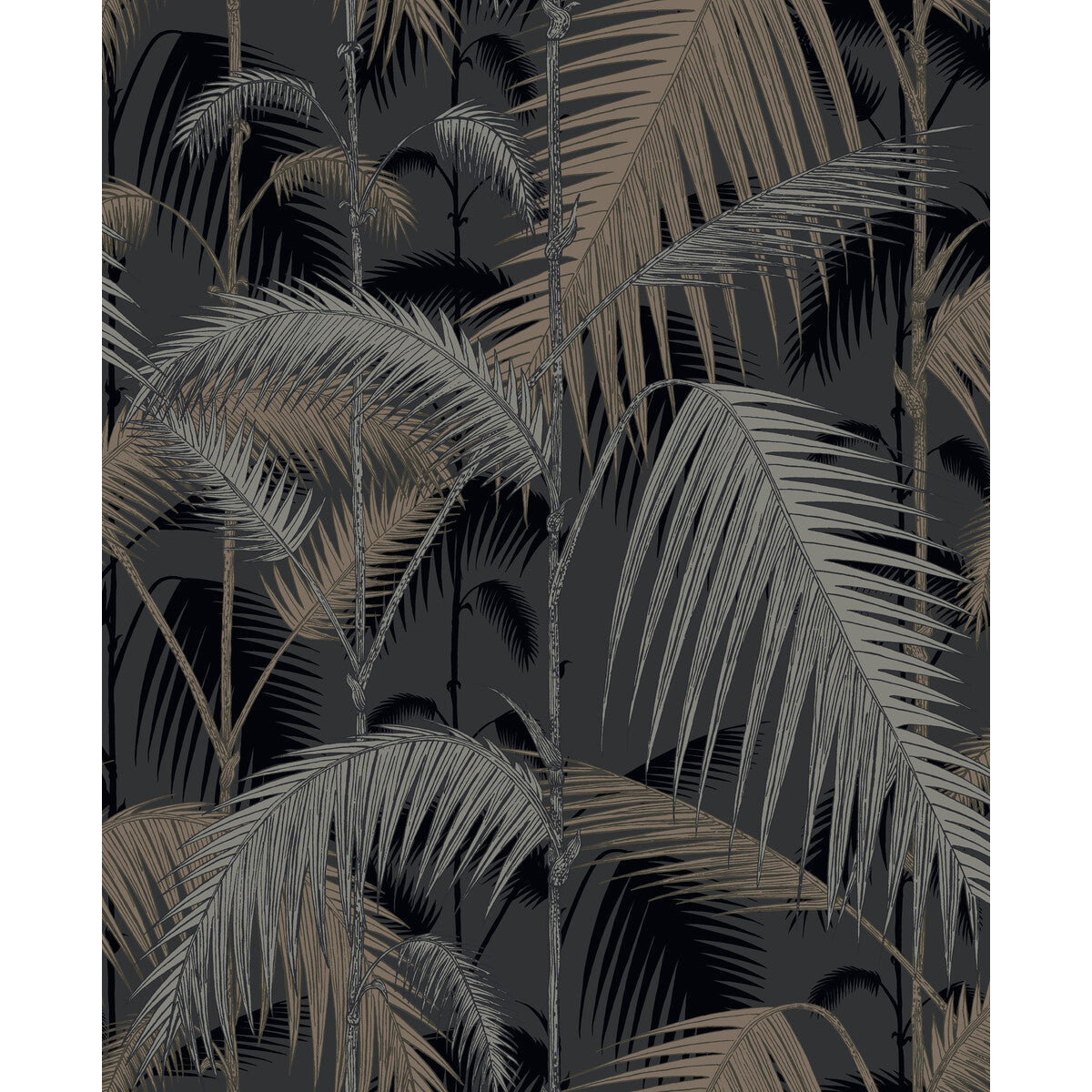 Palm Jungle-Silver/Black