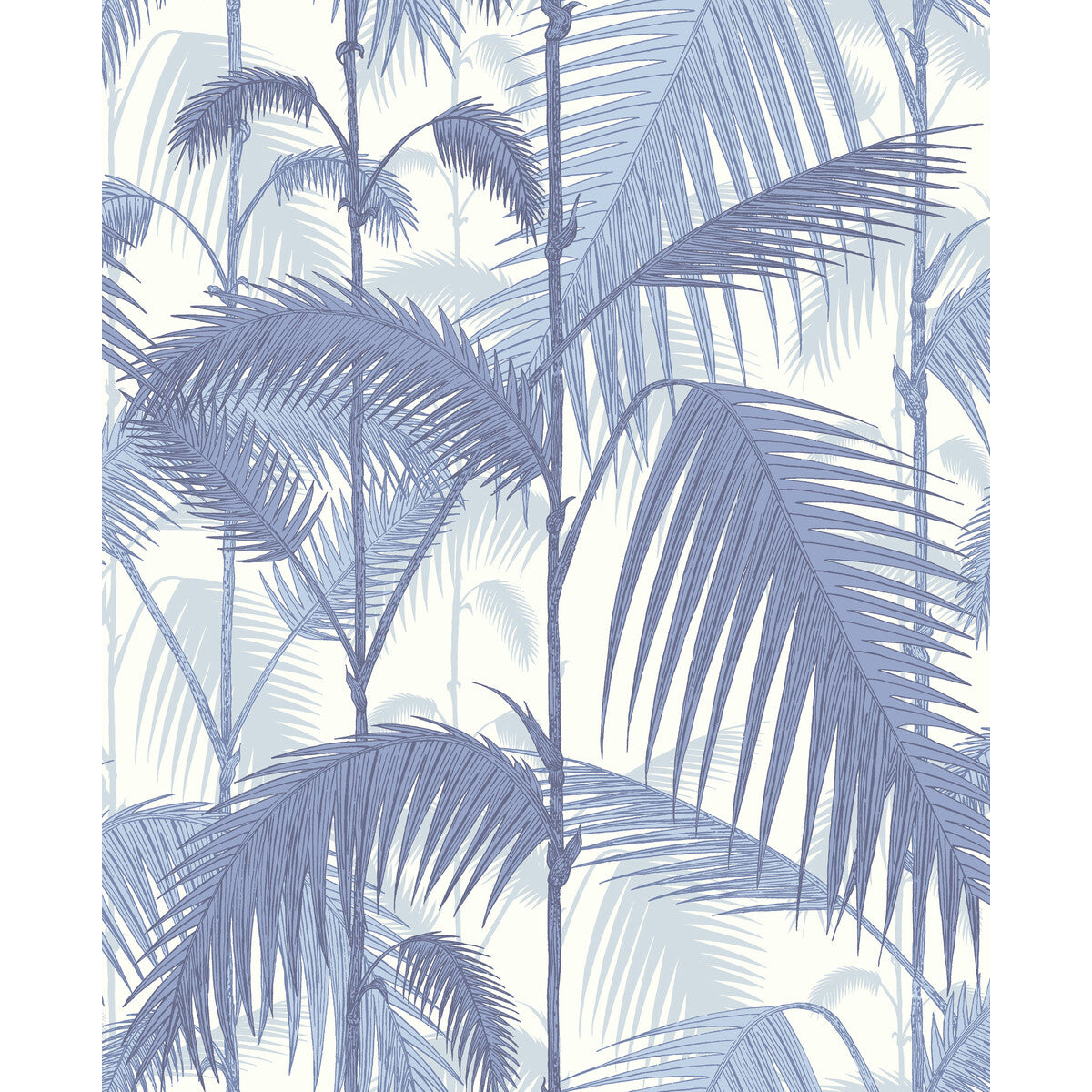Palm Jungle-Blues/ White