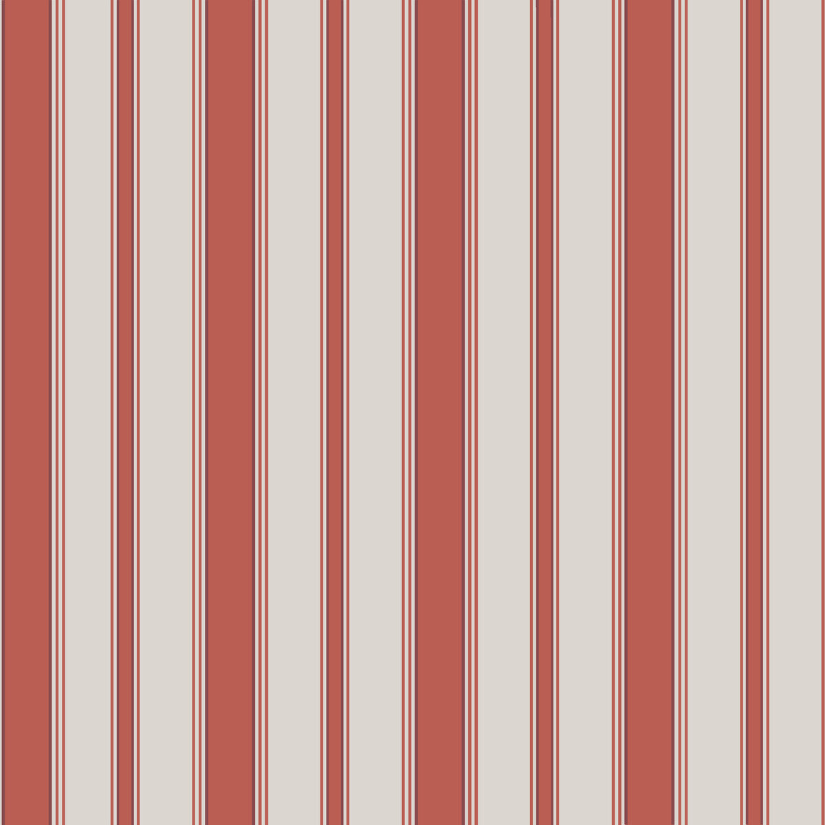 Cambridge Stripe-Red/Sand