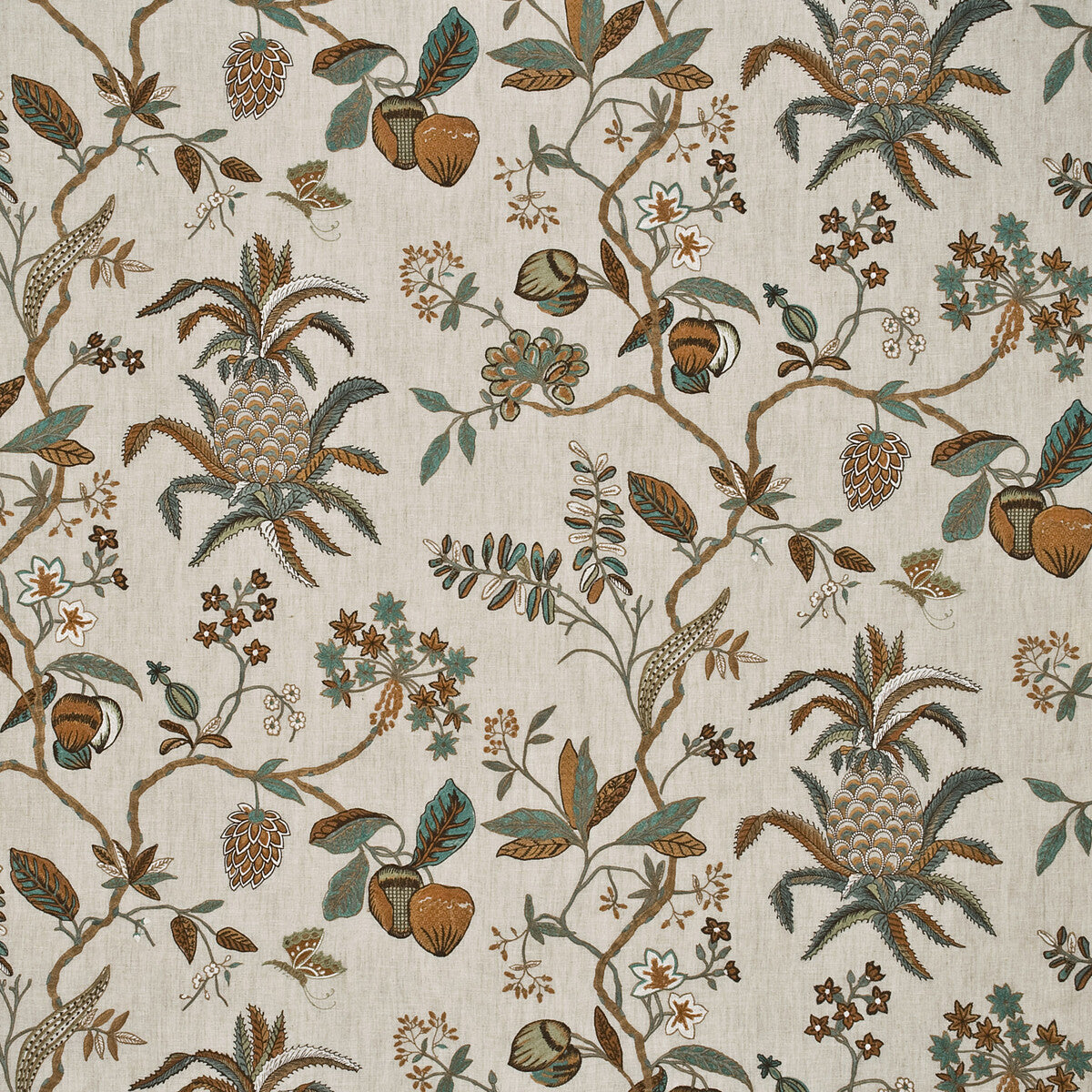 Exotic Pineapple Linen-Sage/Dove