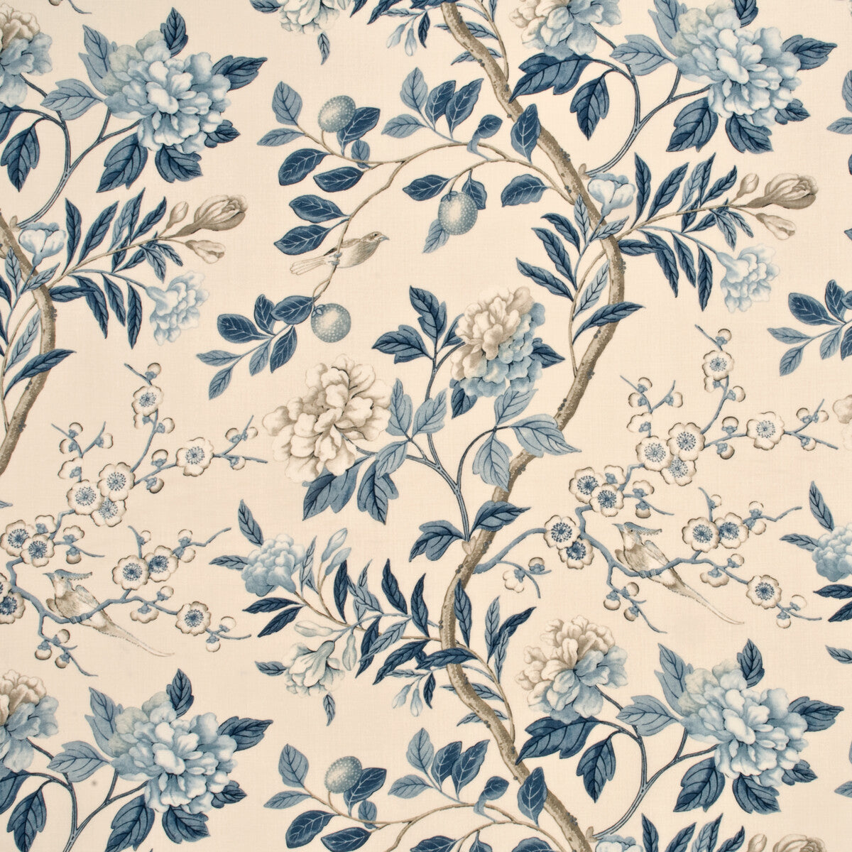 Emperor's Garden-Blue/Cream