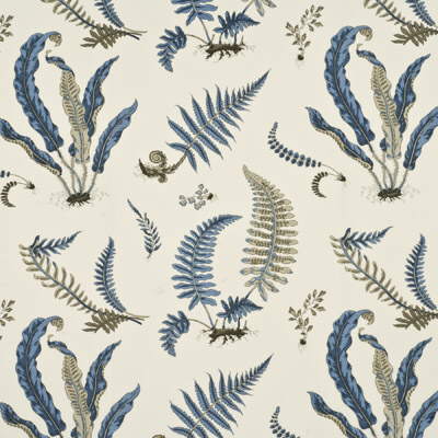Ferns-Indigo/White