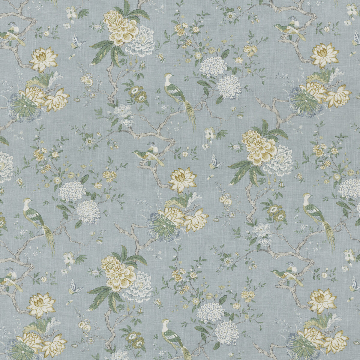 Oriental Bird Signature-Soft Blue