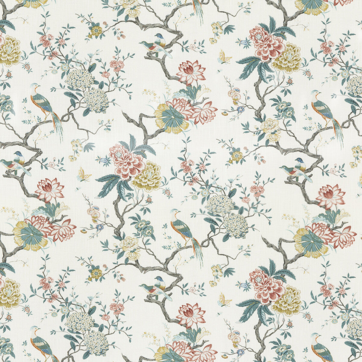 Oriental Bird Signature-Teal