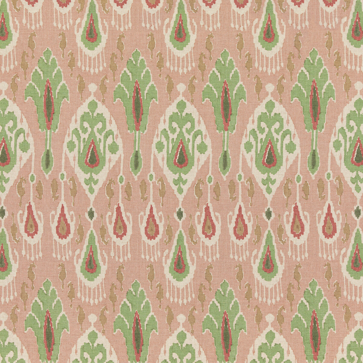 Ikat Bokhara-Rose/Green