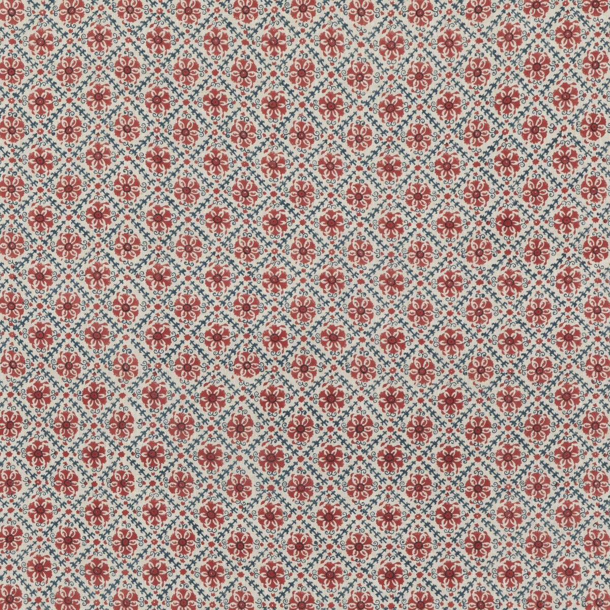 Camden Trellis-Red/ Blue