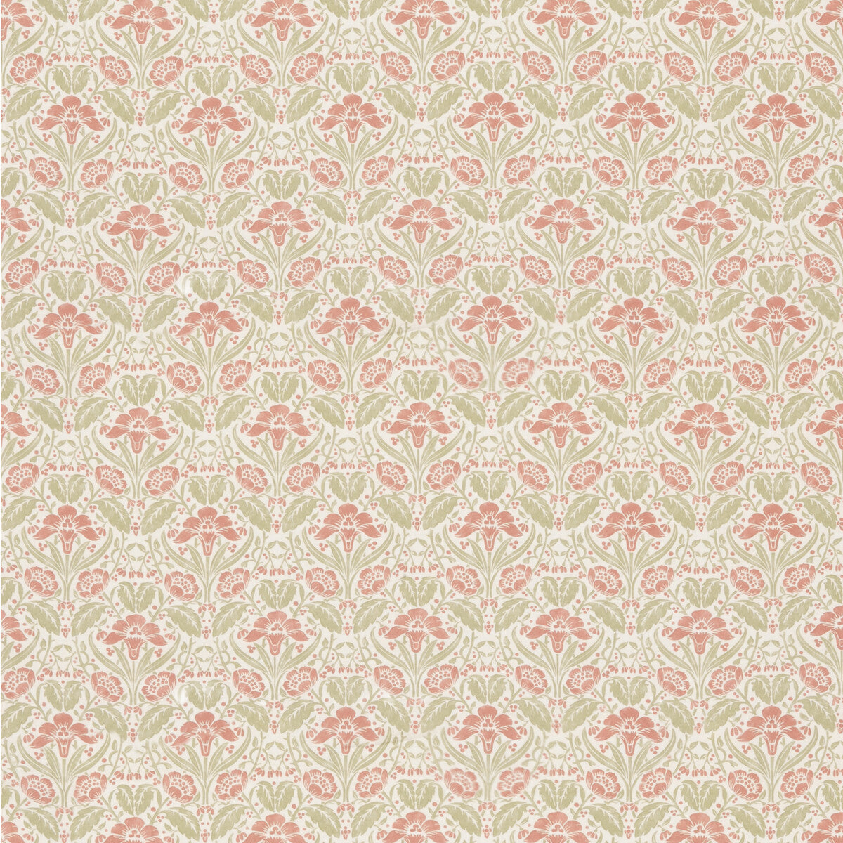 Iris Meadow Cotton-Pink/Green