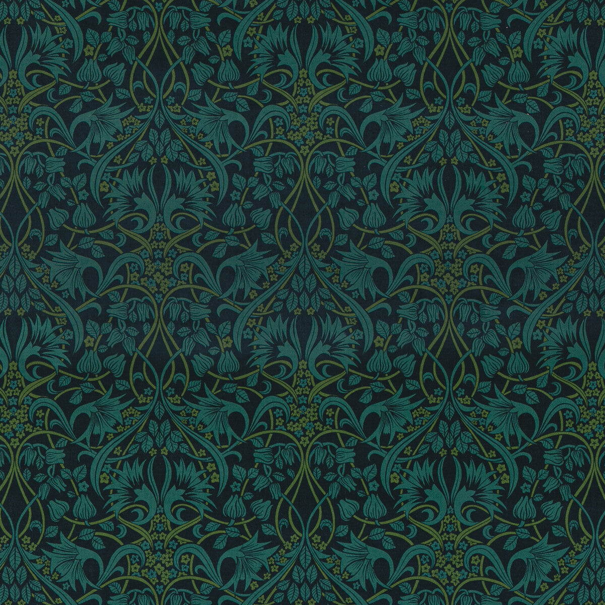 Fritillerie Velvet-Indigo/Teal