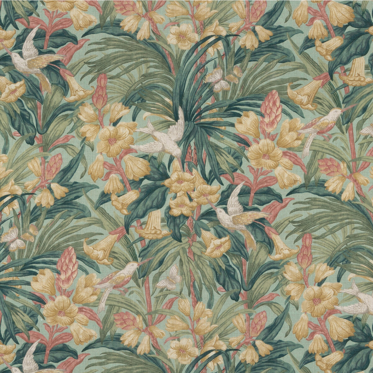 Trumpet Flowers-Teal