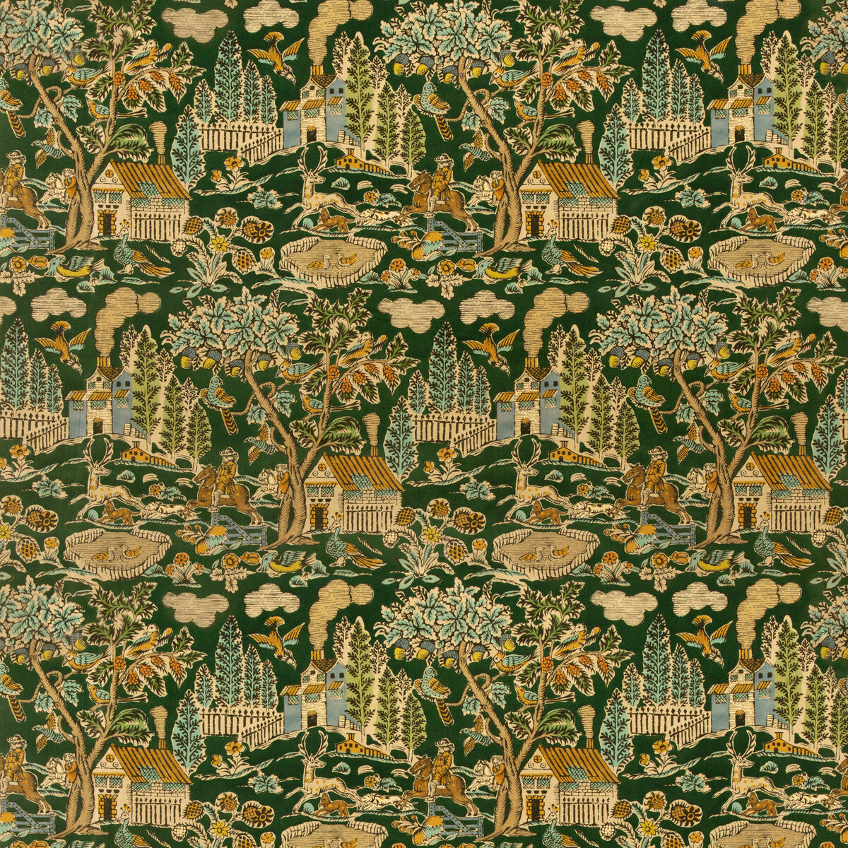 Home Park Velvet-Royal Green