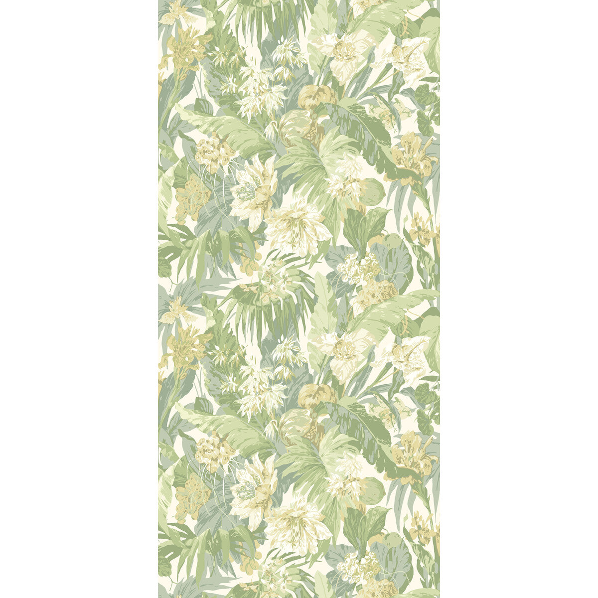 Tropical Floral-Soft Green