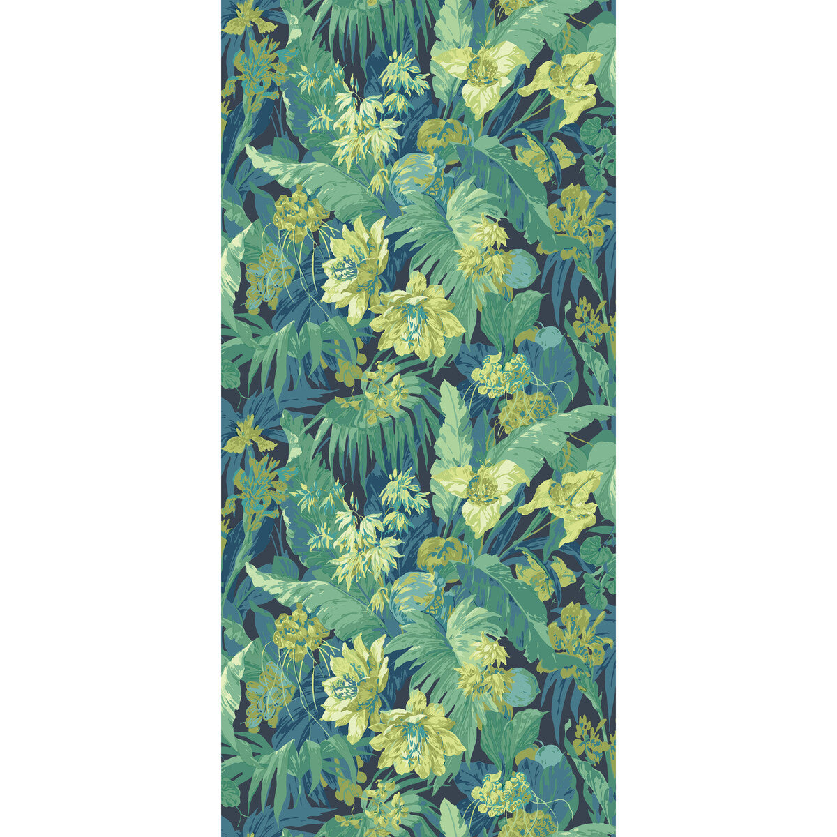 Tropical Floral-Indigo/Teal