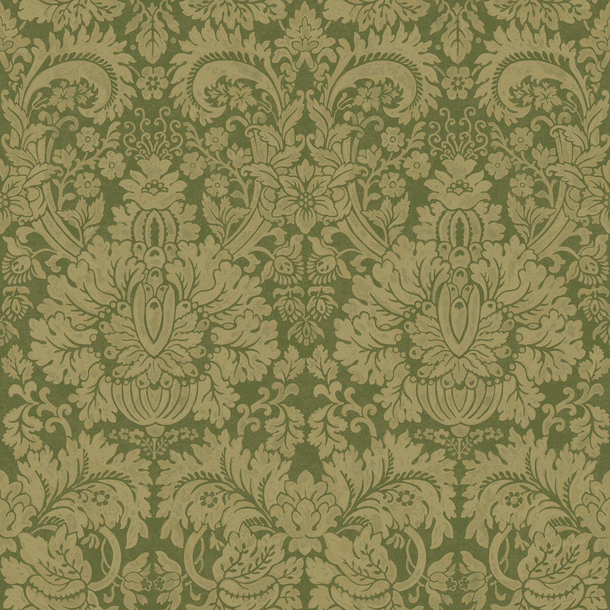 Queen's Damask-Royal Green