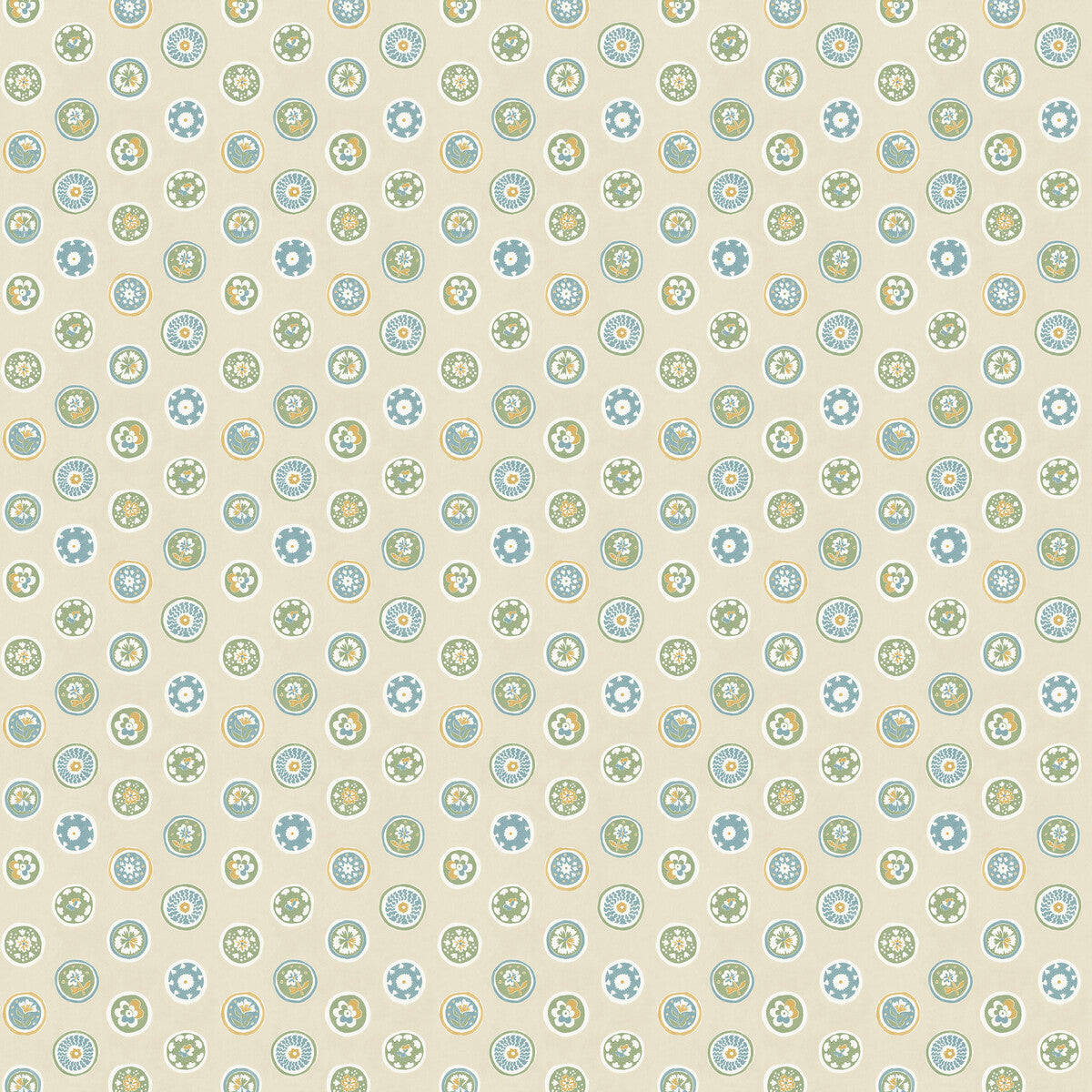 Court Buttons-Blue/Green