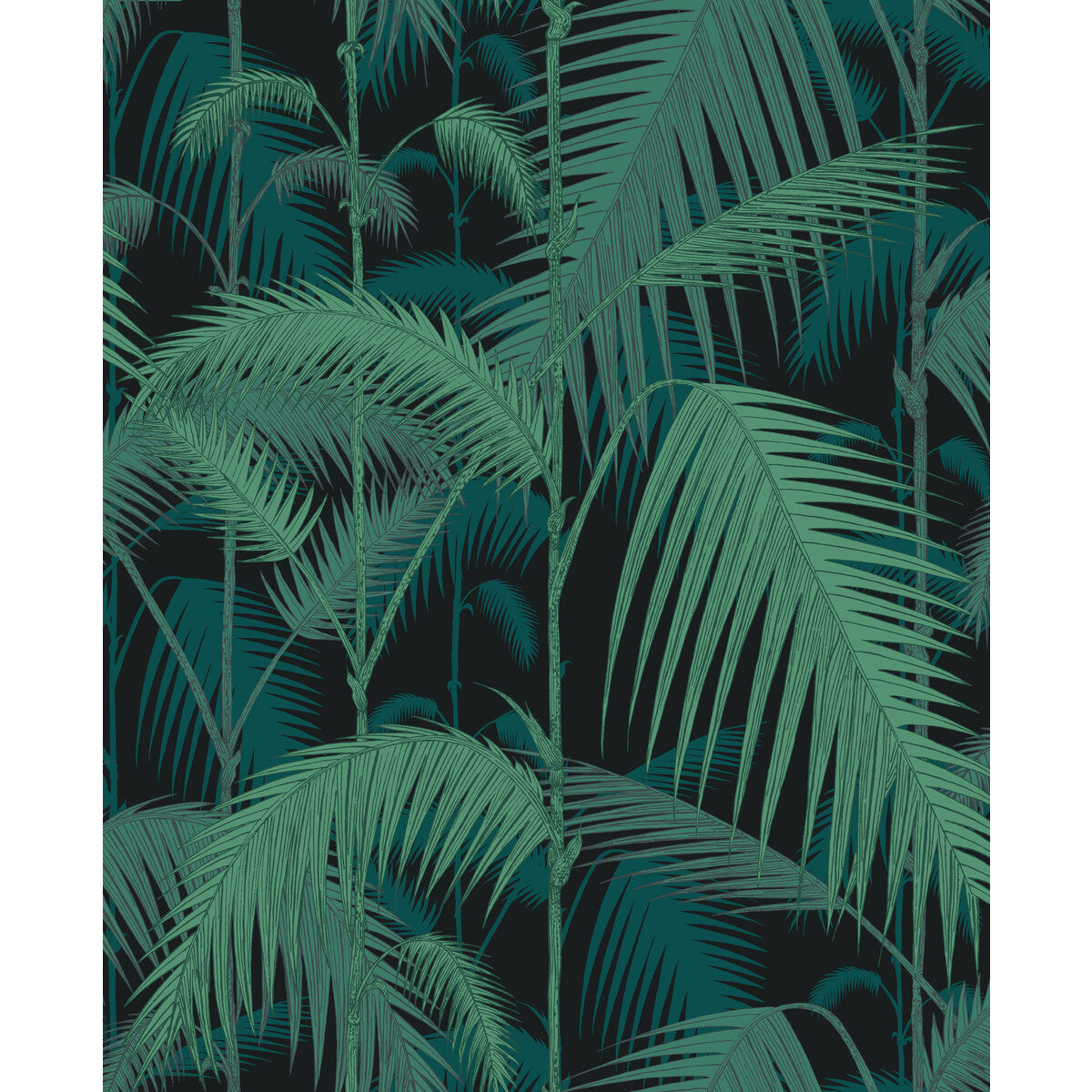 Palm Jungle Cot/Lin Print-Vir/Pet On Char
