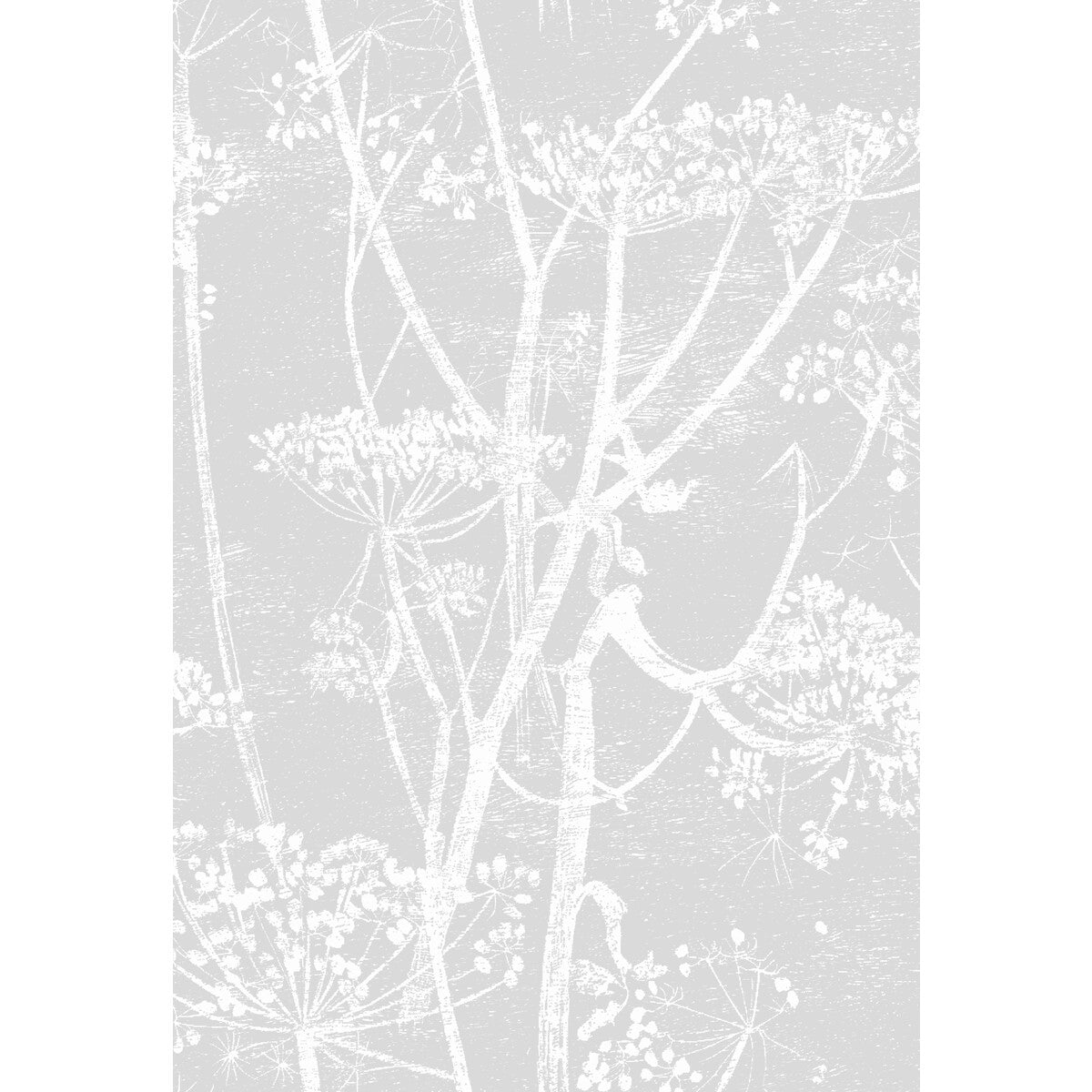 Cow Parsley Linen Print-Soft Grey