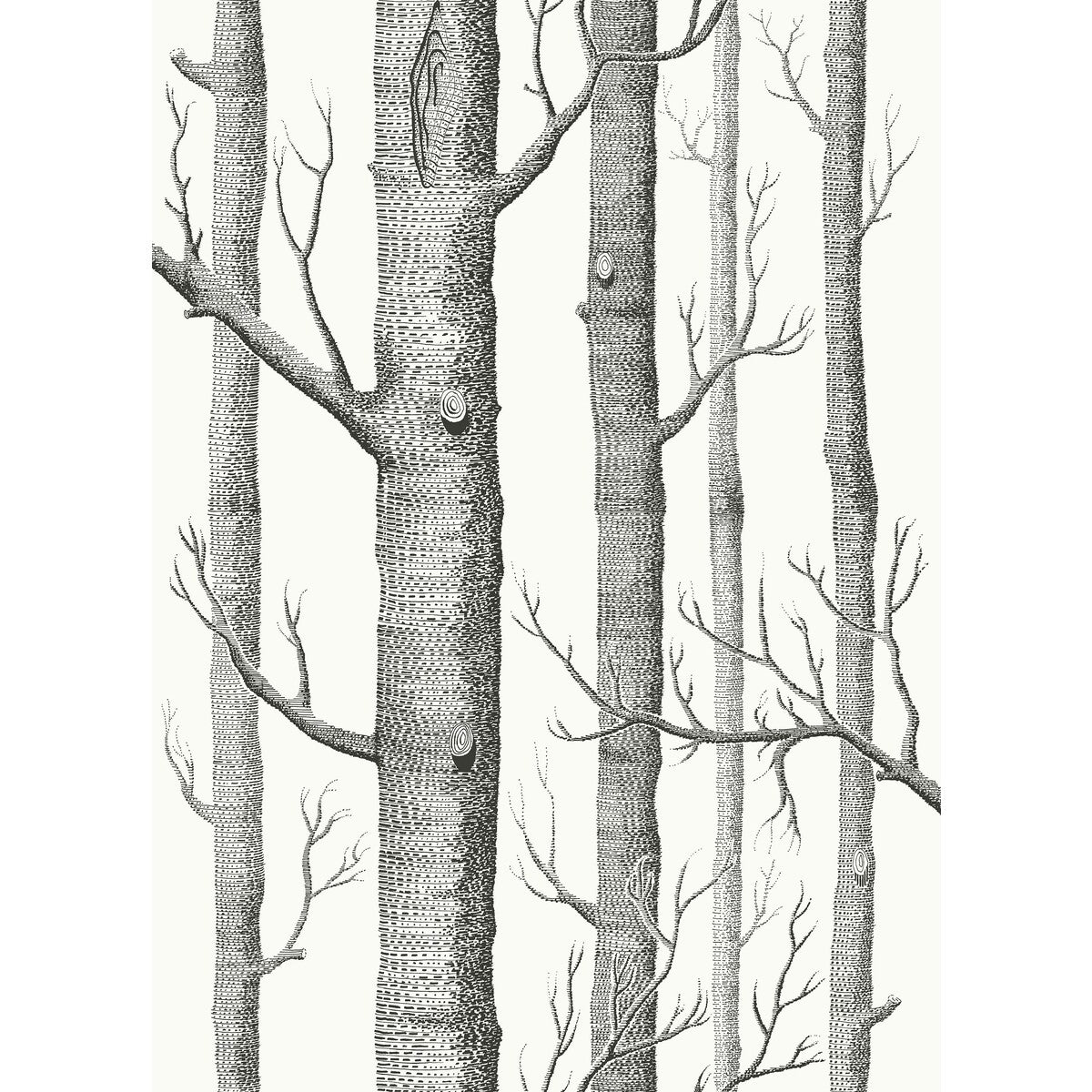 Woods Cot/Lin Print-Blk Wht