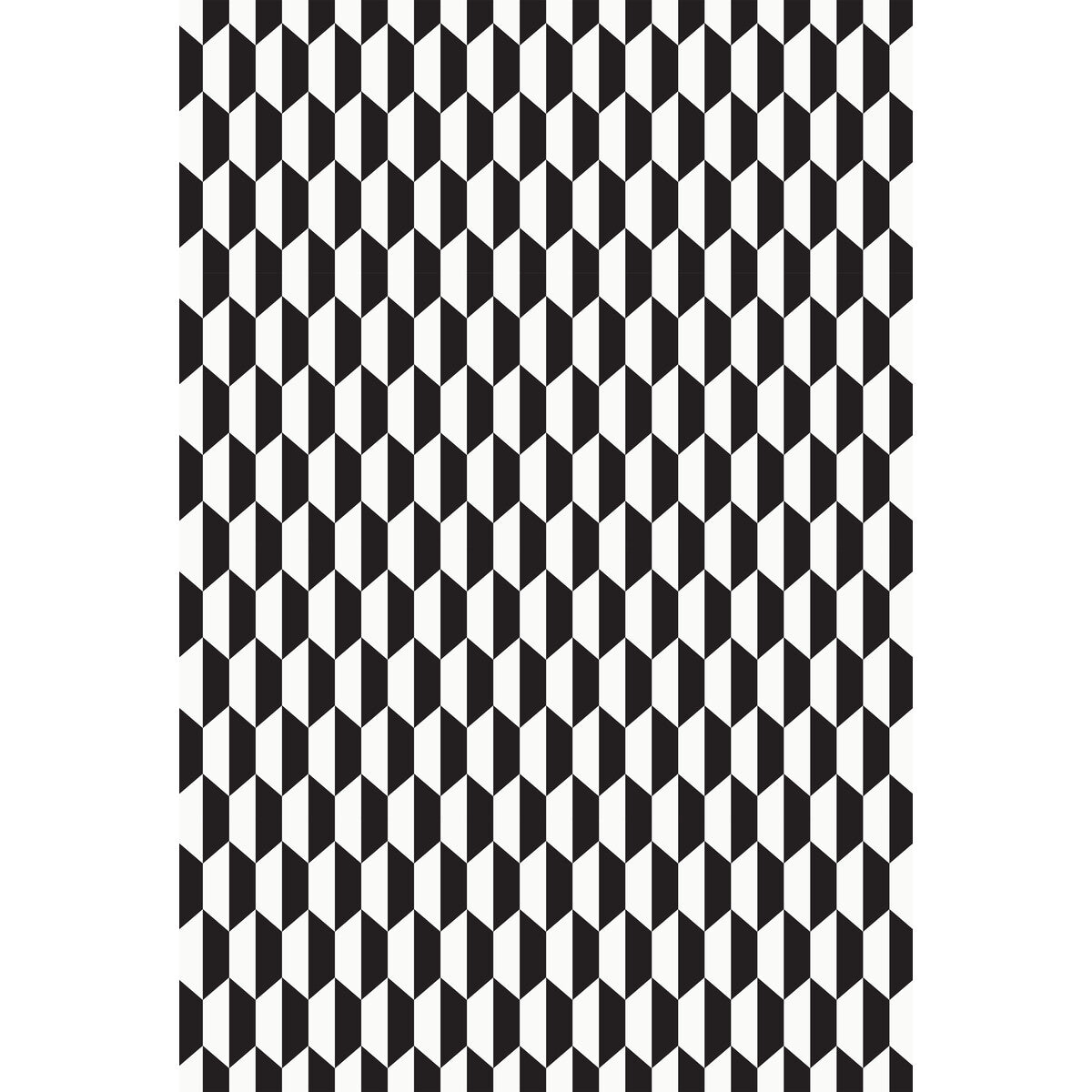 Tile Woven-Blk Wht