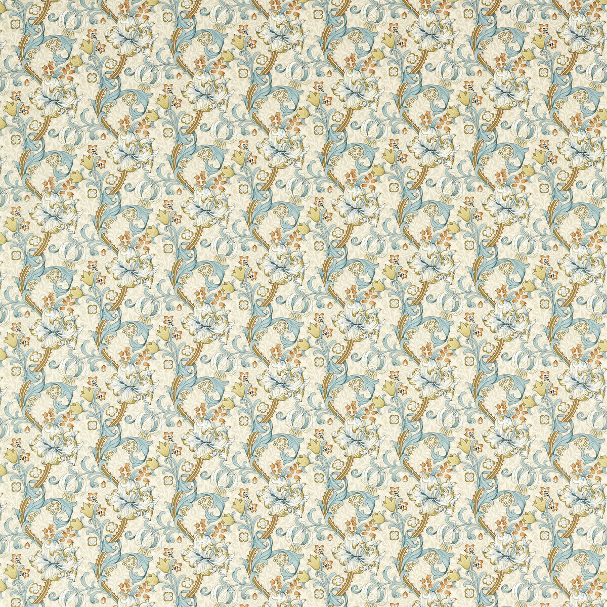 Golden Lily-Linen/Teal