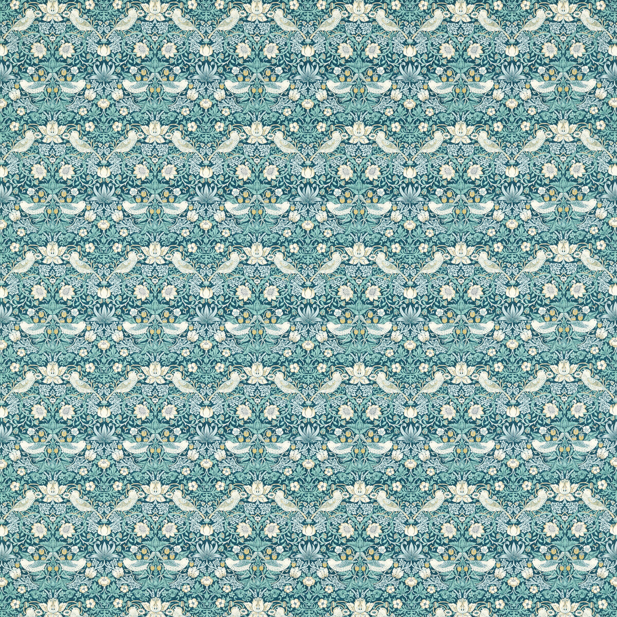 Strawberry Thief-Teal