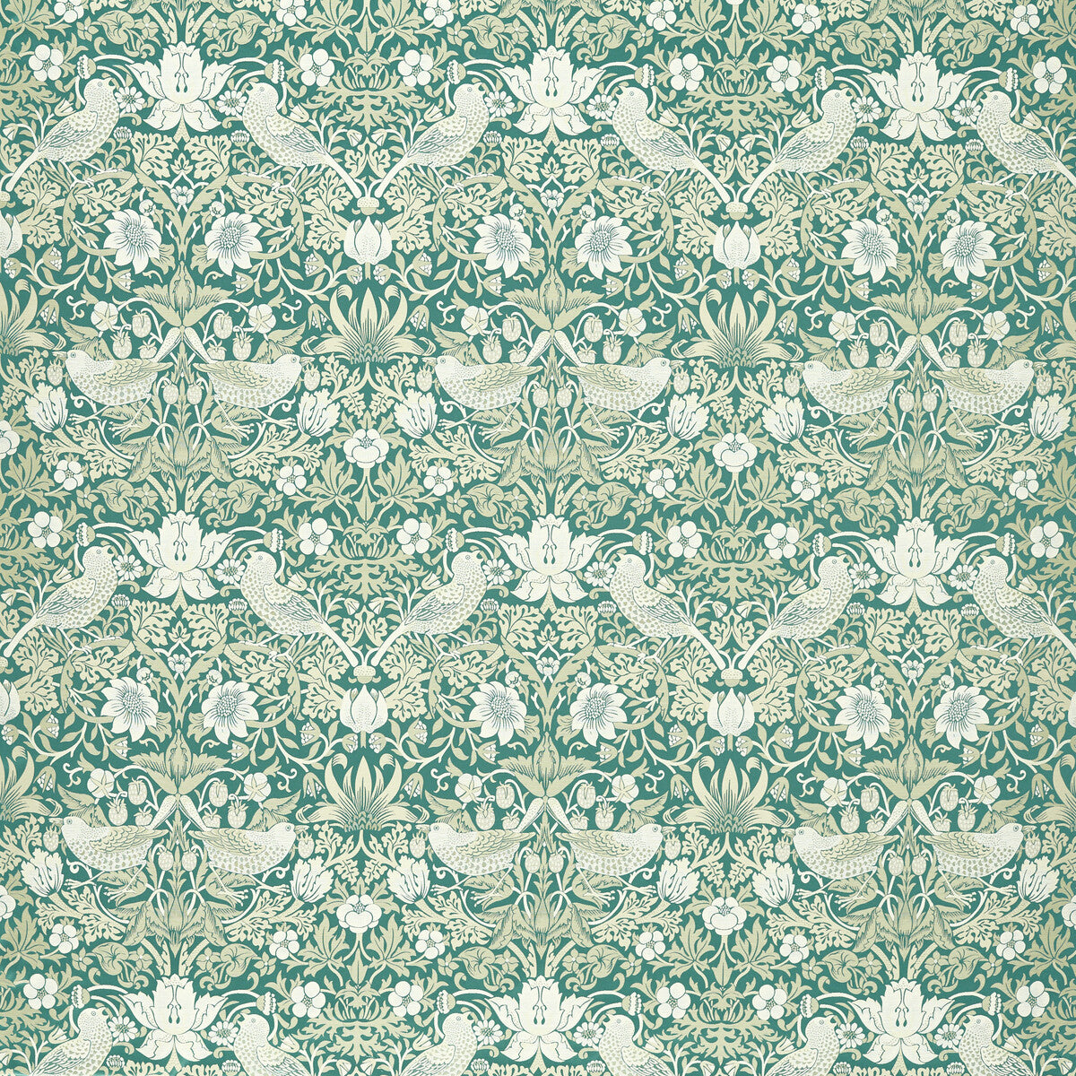 Strawberry Thief Jacquard-Teal