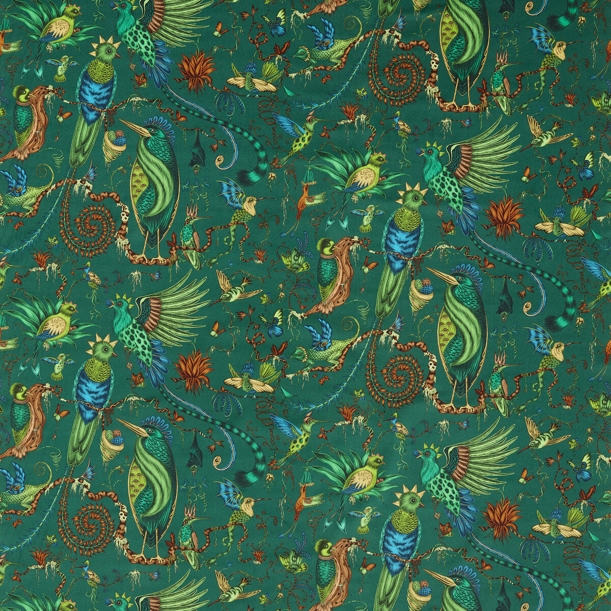 Quetzal Velvet-Teal