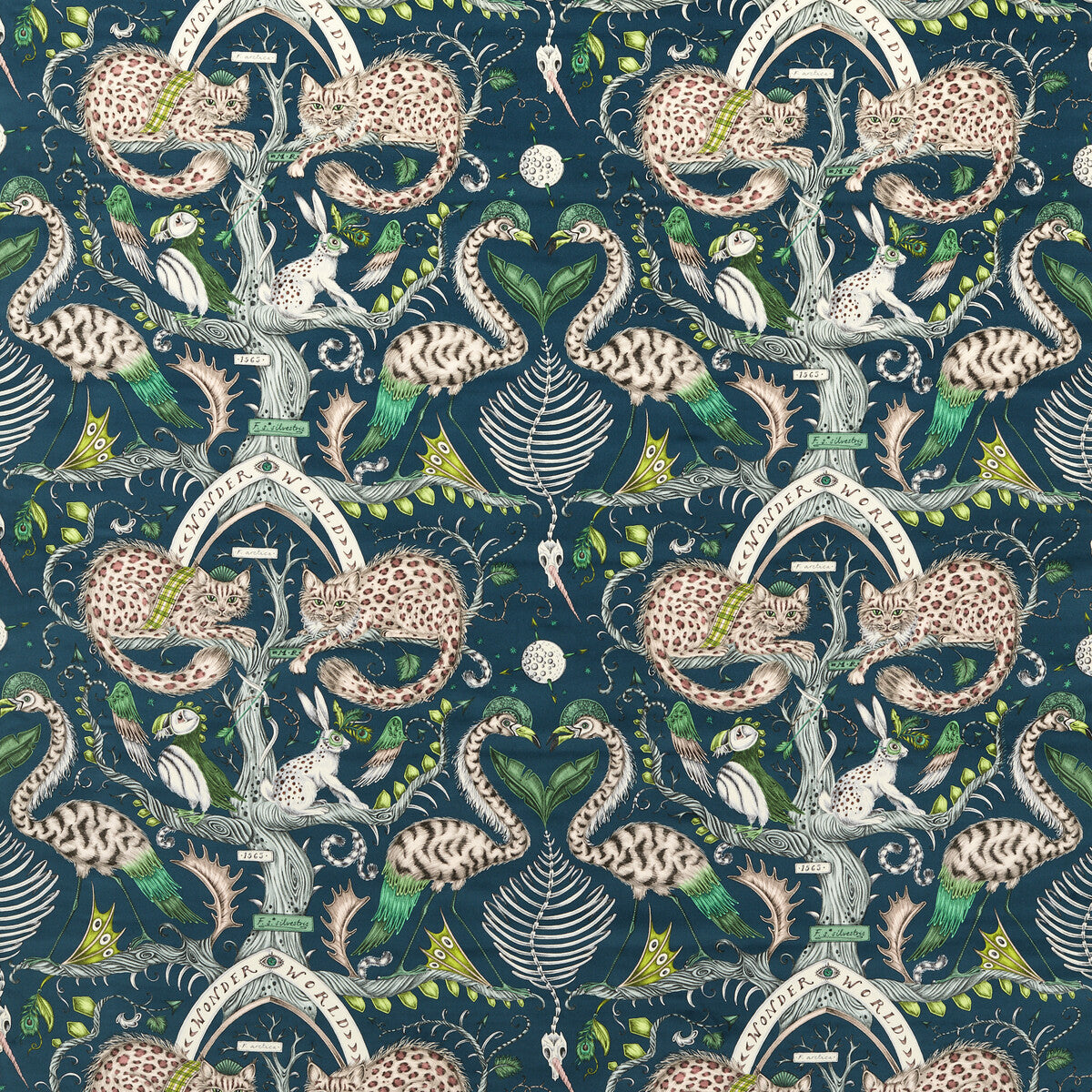 Wonder World Velvet-Teal