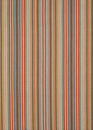 Tapton Stripe-Teal/Russet