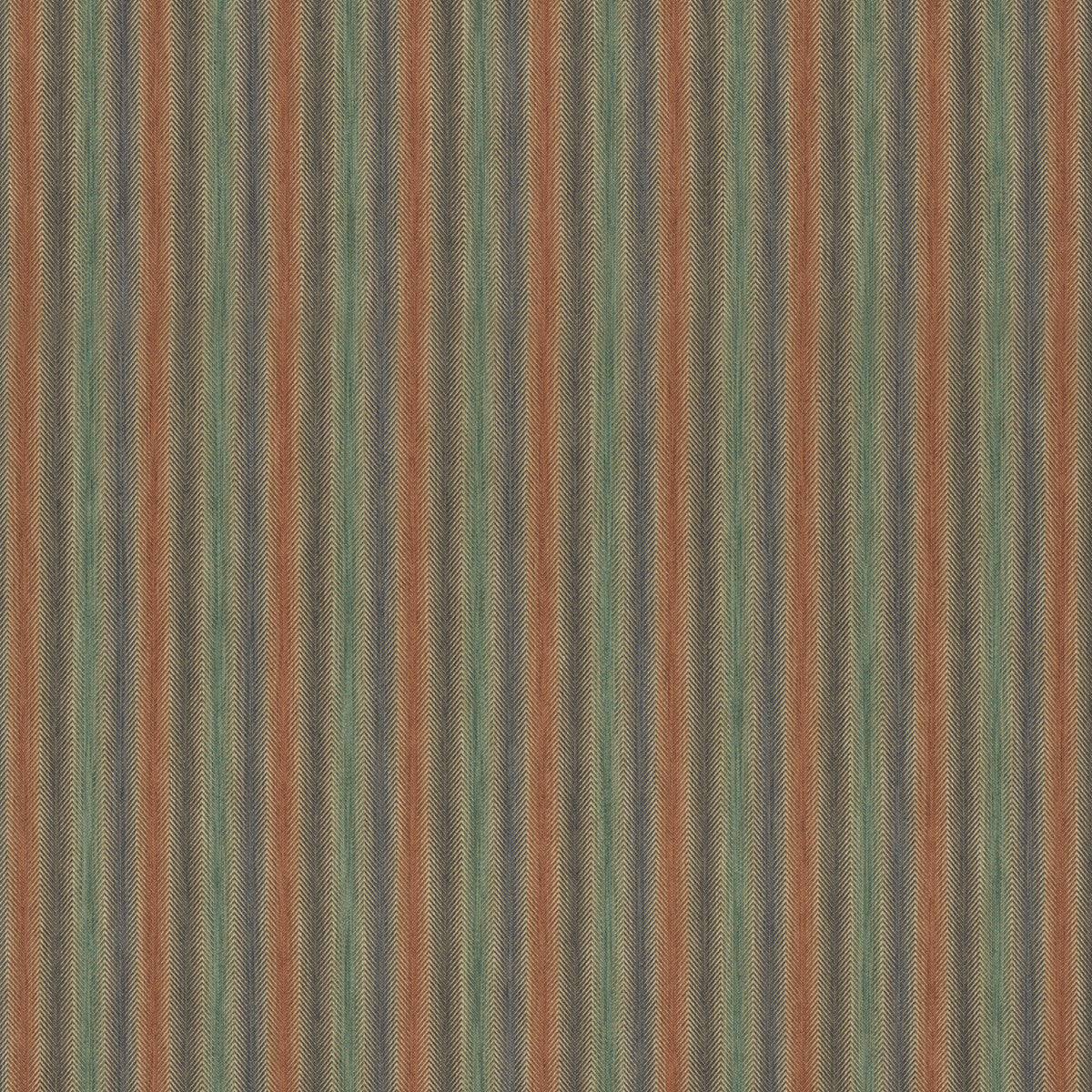 Shepton Stripe-Teal/Spice